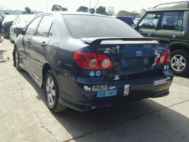 1NXBR32E96Z732018 - 2006 TOYOTA COROLLA CE BLUE photo 3