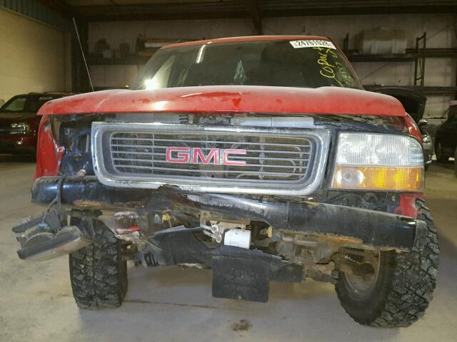 1GTDT13X14K120908 - 2004 GMC SONOMA RED photo 9