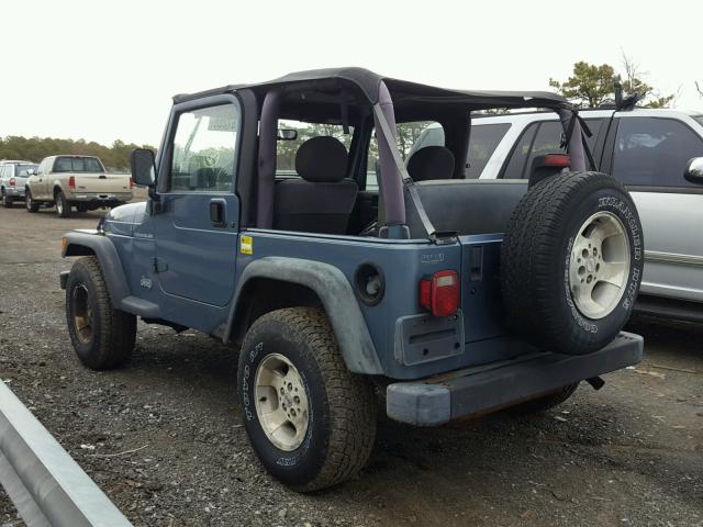 1J4FY29P0XP476873 - 1999 JEEP WRANGLER / BLUE photo 3