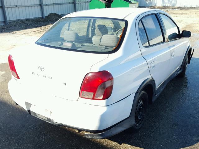 JTDBT1239Y0008221 - 2000 TOYOTA ECHO WHITE photo 4