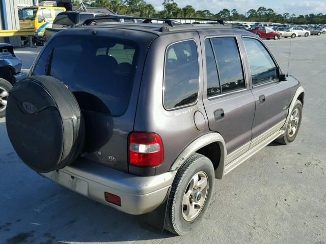 KNDJA7233Y5665748 - 2000 KIA SPORTAGE PURPLE photo 4