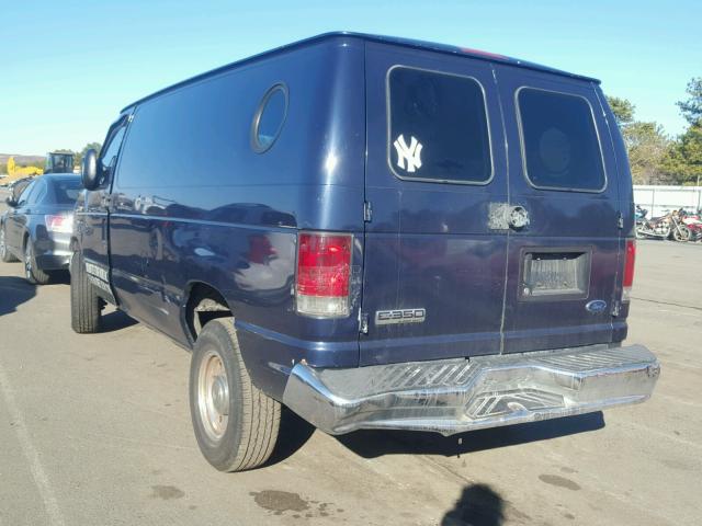 1FTSE34P36HA15010 - 2006 FORD ECONOLINE BLUE photo 3