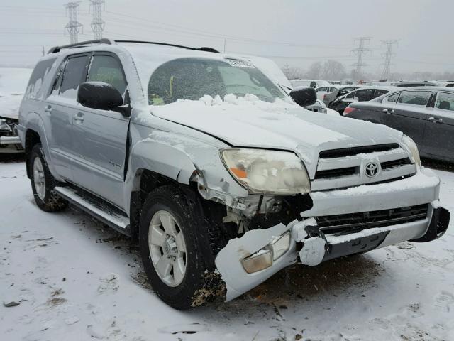 JTEBU14R730006986 - 2003 TOYOTA 4RUNNER SR SILVER photo 1