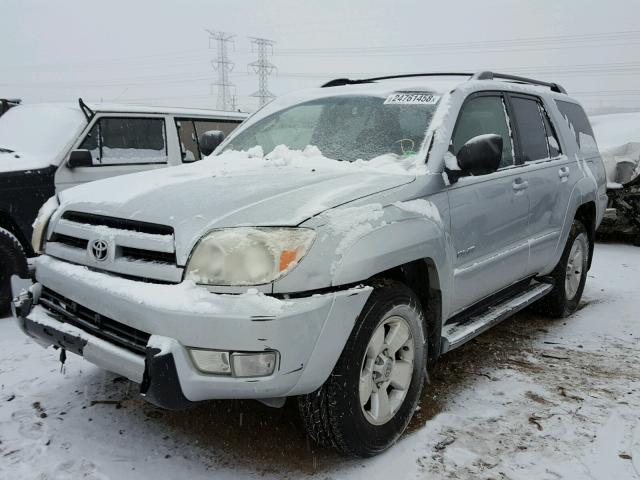 JTEBU14R730006986 - 2003 TOYOTA 4RUNNER SR SILVER photo 2