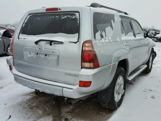 JTEBU14R730006986 - 2003 TOYOTA 4RUNNER SR SILVER photo 4