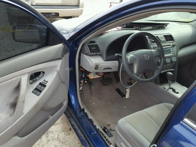 4T1BE46K29U318181 - 2009 TOYOTA CAMRY BASE BLUE photo 9