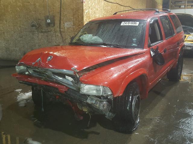 1B4HS48N22F111599 - 2002 DODGE DURANGO SL RED photo 2