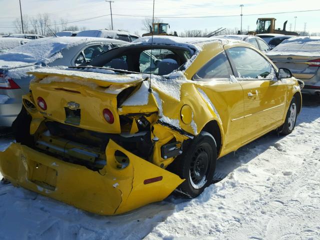 1G1AK15F867677694 - 2006 CHEVROLET COBALT LS YELLOW photo 4