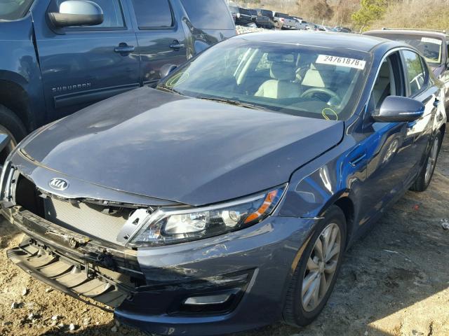 5XXGN4A79FG453012 - 2015 KIA OPTIMA EX BLUE photo 2