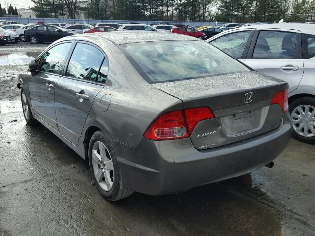2HGFA16808H533310 - 2008 HONDA CIVIC EX ნაცრისფერი ფოტო 3