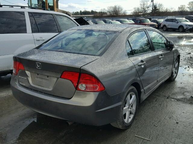 2HGFA16808H533310 - 2008 HONDA CIVIC EX GRAY photo 4