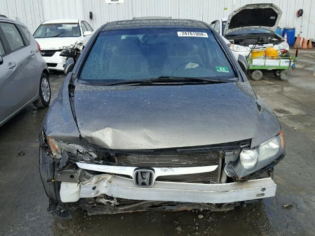 2HGFA16808H533310 - 2008 HONDA CIVIC EX ნაცრისფერი ფოტო 9