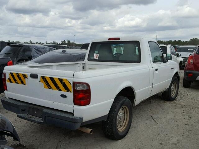 1FTYR10D65PA19474 - 2005 FORD RANGER WHITE photo 4