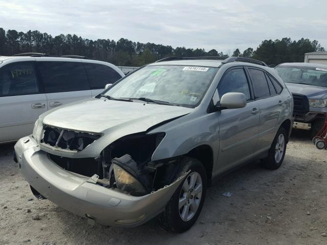 JTJHA31U140054820 - 2004 LEXUS RX 330 SILVER photo 2