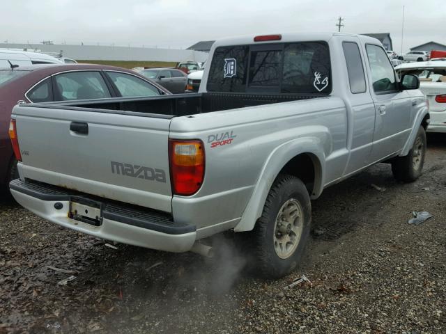 4F4YR16U04TM04176 - 2004 MAZDA B3000 CAB SILVER photo 4