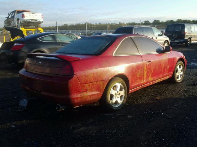 1HGCG2257XA026551 - 1999 HONDA ACCORD EX RED photo 4