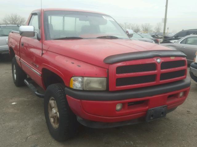 1B7HF16Y5VS299016 - 1997 DODGE RAM 1500 RED photo 1