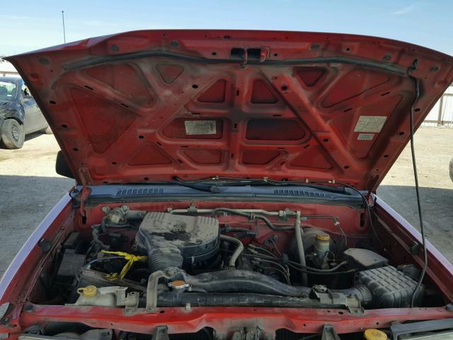 1N6DD26S5WC389314 - 1998 NISSAN FRONTIER K RED photo 7