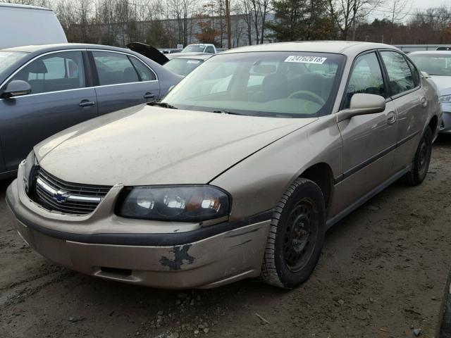 2G1WF52E139268783 - 2003 CHEVROLET IMPALA TAN photo 2