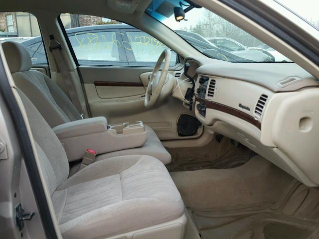 2G1WF52E139268783 - 2003 CHEVROLET IMPALA TAN photo 5