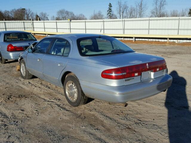 1LNLM97V0VY635120 - 1997 LINCOLN CONTINENTA BLUE photo 3