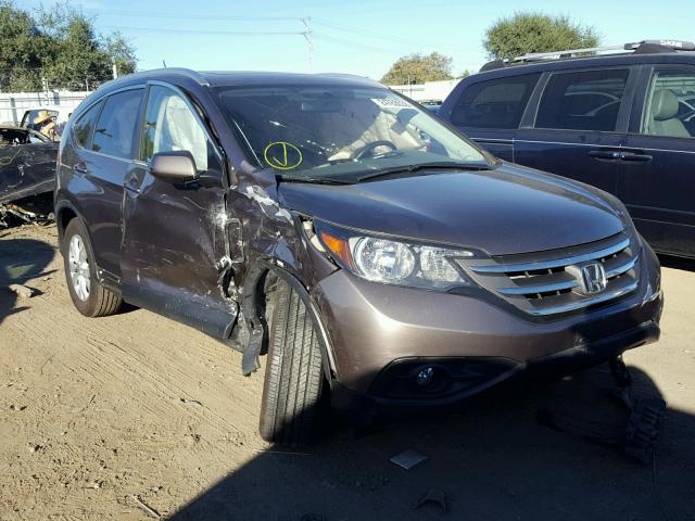 5J6RM3H79DL015819 - 2013 HONDA CR-V EXL GRAY photo 1