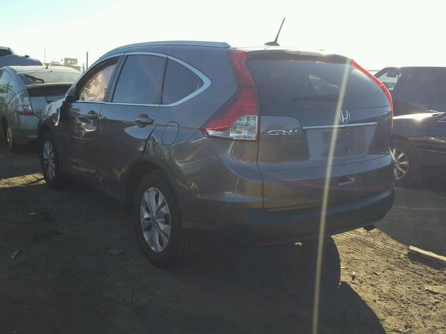 5J6RM3H79DL015819 - 2013 HONDA CR-V EXL GRAY photo 3