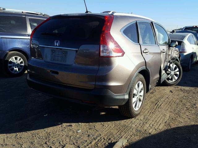 5J6RM3H79DL015819 - 2013 HONDA CR-V EXL GRAY photo 4