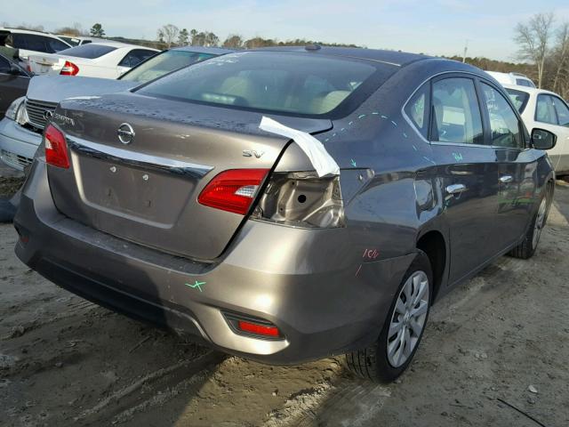 3N1AB7AP7GL683477 - 2016 NISSAN SENTRA S GRAY photo 4