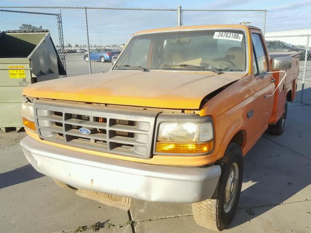 1FTHF25H9TEB32080 - 1996 FORD F250 ORANGE photo 2