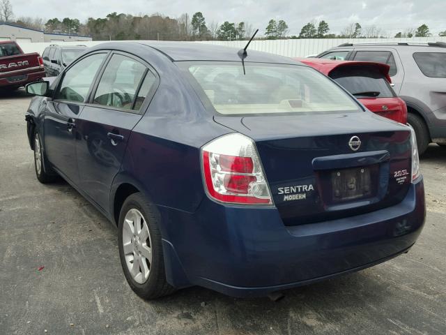 3N1AB61E37L613077 - 2007 NISSAN SENTRA 2.0 BLUE photo 3