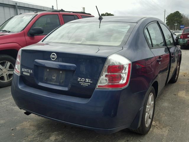 3N1AB61E37L613077 - 2007 NISSAN SENTRA 2.0 BLUE photo 4