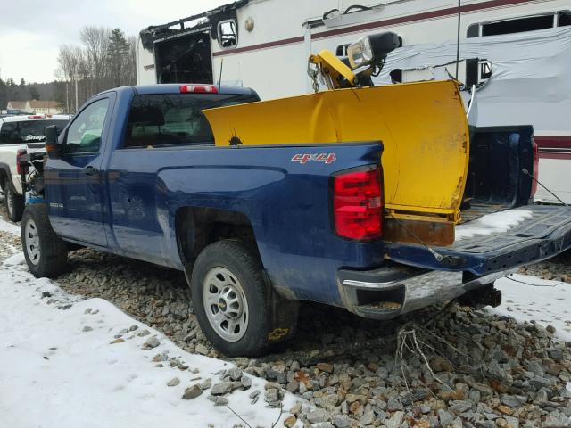 1GC3KYCG7FZ557927 - 2015 CHEVROLET SILVERADO BLUE photo 3