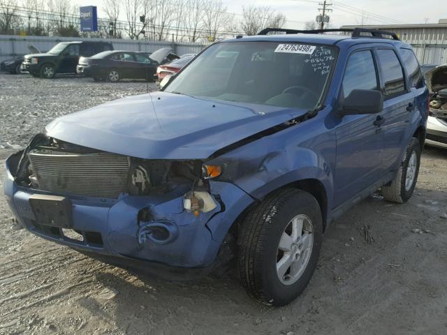 1FMCU03759KB86786 - 2009 FORD ESCAPE XLT BLUE photo 2