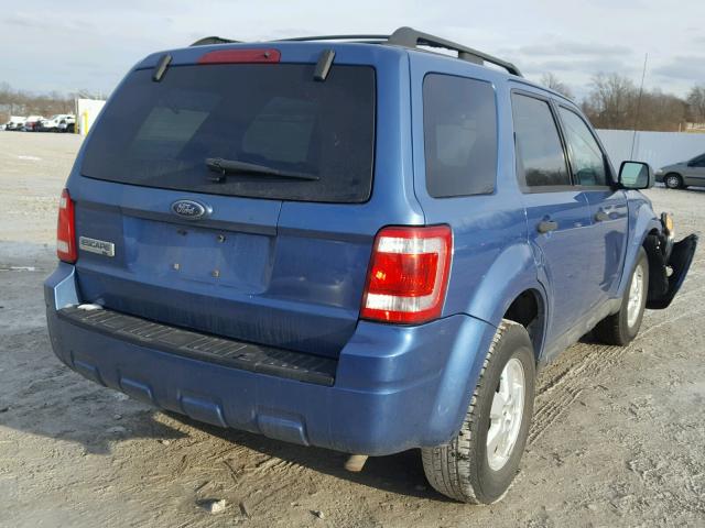 1FMCU03759KB86786 - 2009 FORD ESCAPE XLT BLUE photo 4