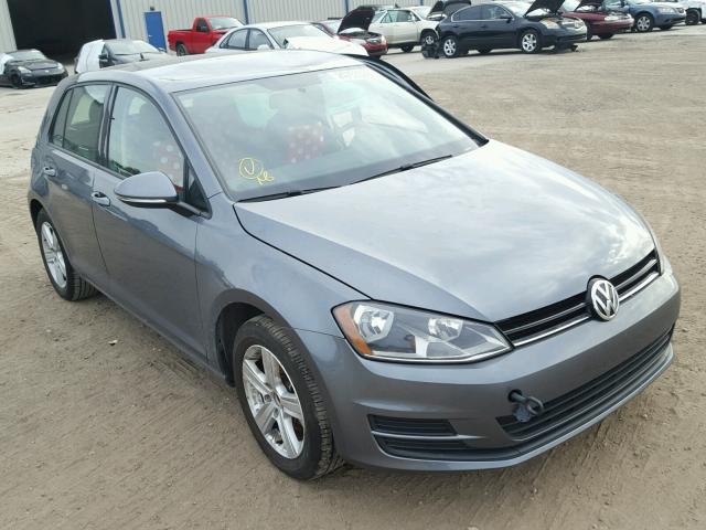 3VW2A7AU7FM076639 - 2015 VOLKSWAGEN GOLF TDI GRAY photo 1