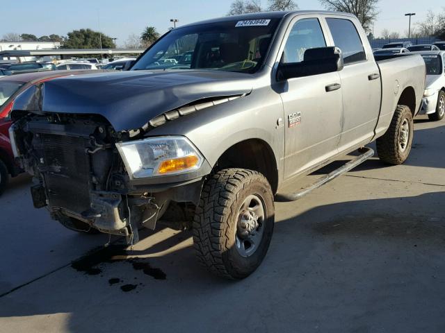 3C6UD5CL3CG158350 - 2012 DODGE RAM 2500 S GRAY photo 2