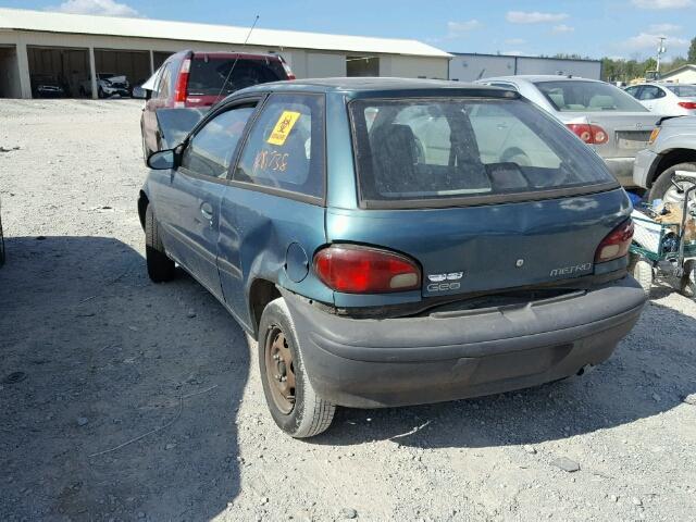 2C1MR2262V6748376 - 1997 GEO METRO GREEN photo 3