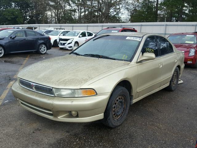 4A3AA46G71E157409 - 2001 MITSUBISHI GALANT ES GOLD photo 2