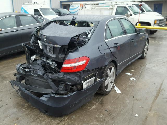 WDDHF5GB0BA456105 - 2011 MERCEDES-BENZ E 350 GRAY photo 4