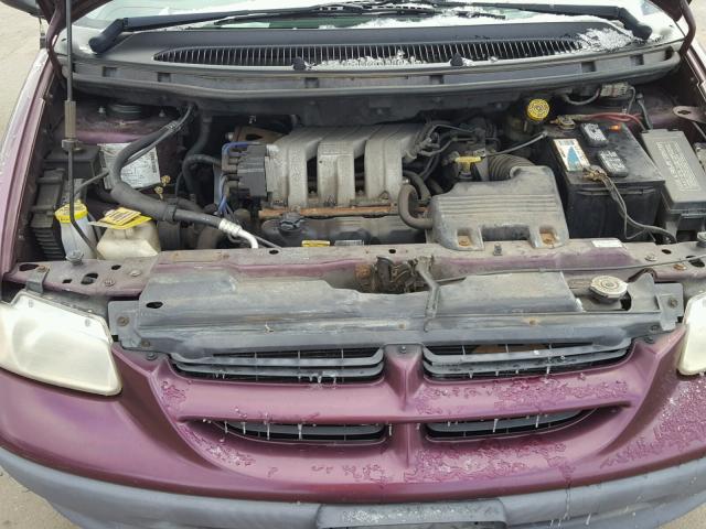 2B4GP25R3YR507230 - 2000 DODGE CARAVAN MAROON photo 7