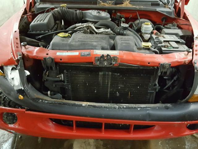 1B7GG22X2YS508437 - 2000 DODGE DAKOTA RED photo 7