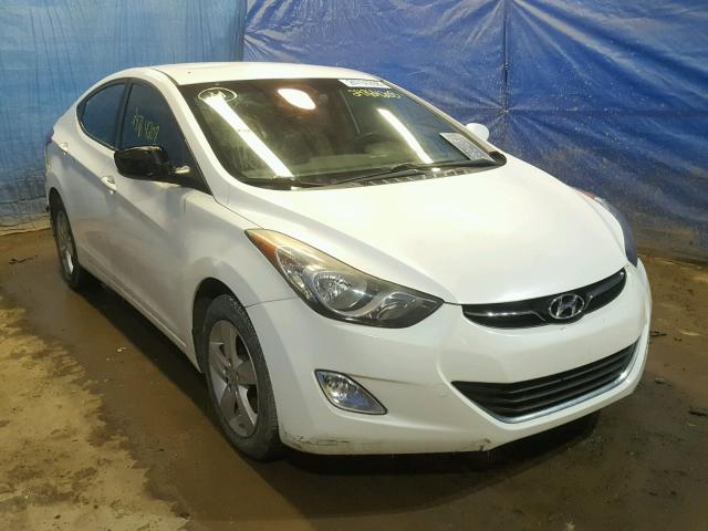 5NPDH4AE2CH065502 - 2012 HYUNDAI ELANTRA GL WHITE photo 1