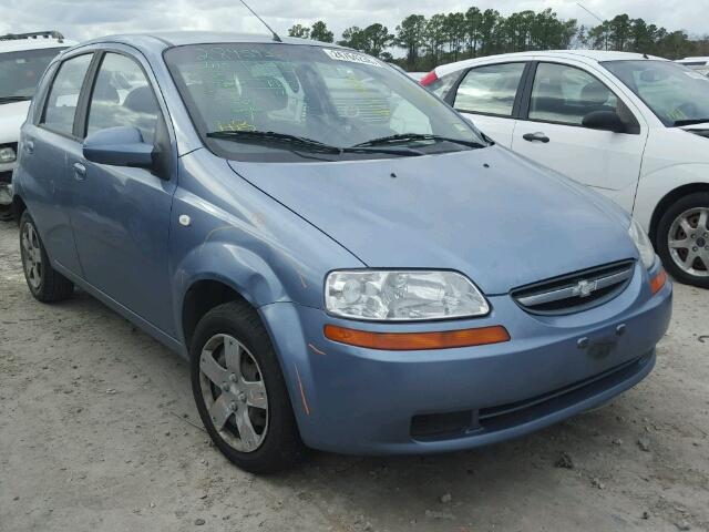 KL1TD66636B528944 - 2006 CHEVROLET AVEO BASE BLUE photo 1