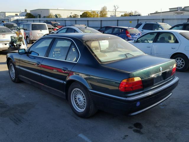 WBAGG8334XDN73577 - 1999 BMW 740 I AUTO GREEN photo 3