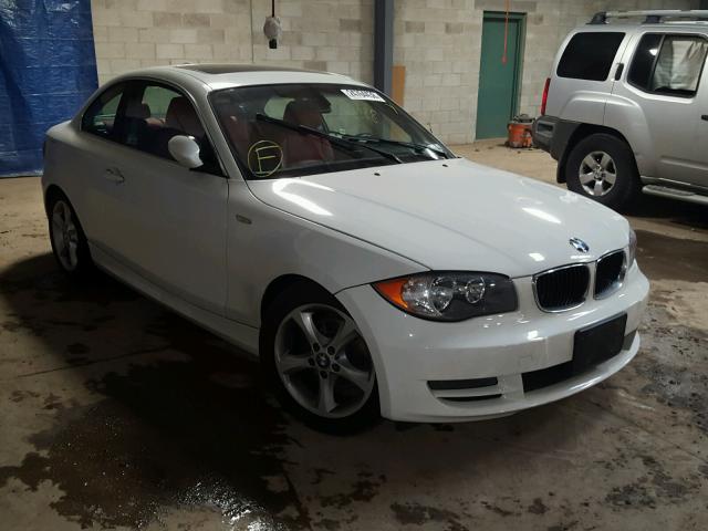 WBAUP935X8VF48062 - 2008 BMW 128 I WHITE photo 1