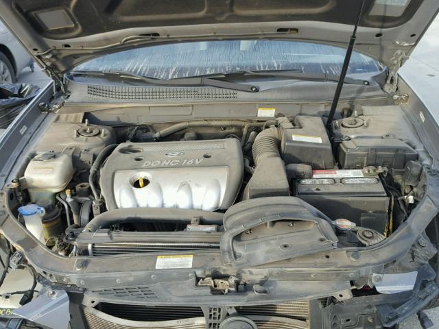 5NPET46C98H308594 - 2008 HYUNDAI SONATA GLS SILVER photo 7