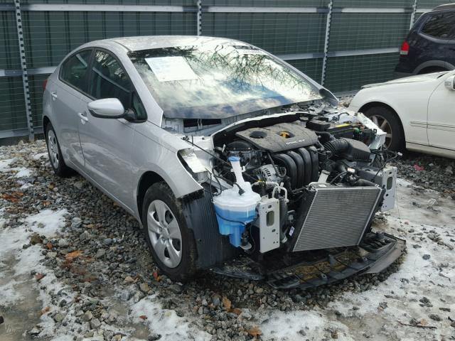 3KPFK4A72HE111837 - 2017 KIA FORTE LX SILVER photo 1