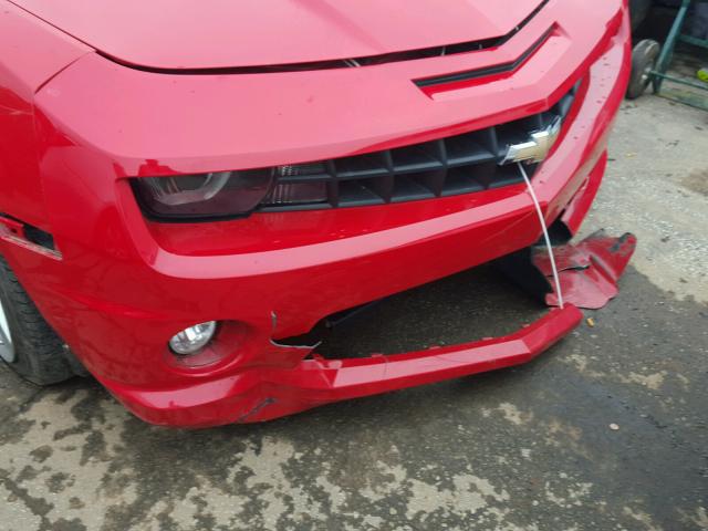 2G1FK3DJ7B9187389 - 2011 CHEVROLET CAMARO 2SS RED photo 9