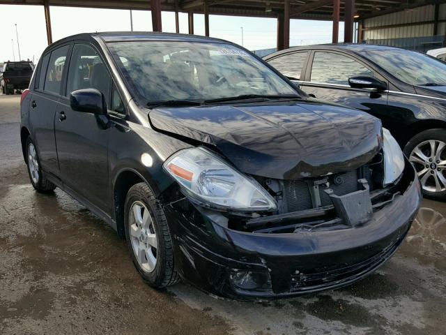 3N1BC13E08L432618 - 2008 NISSAN VERSA S BLACK photo 1